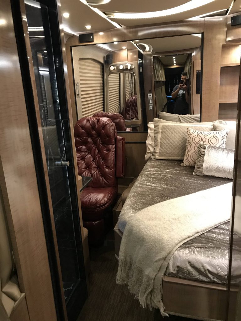 Northeast Luxury Coach Motorcoach Interiors - Rear Bedroom